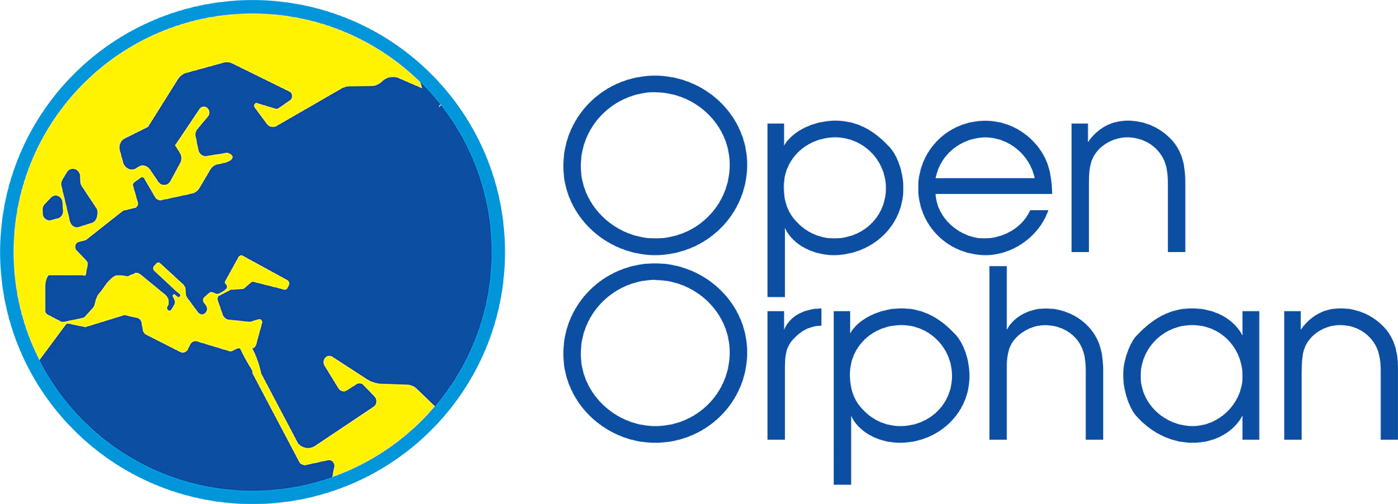 Open Orphan Logo which Includes an image of the globe